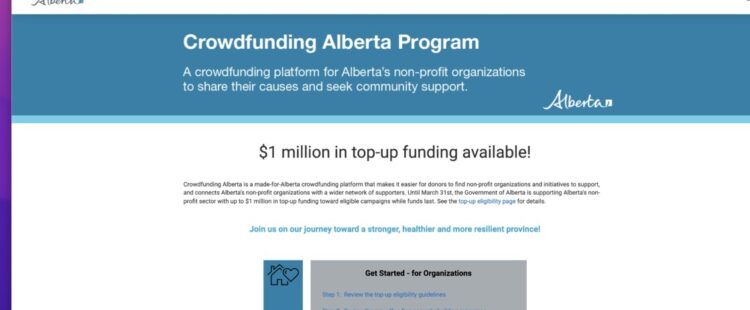 New Alberta Crowdfunding for Non-Profits 